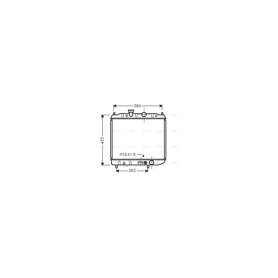 Radiator - Engine Cooling - AVA MTA2036