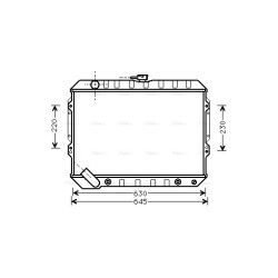 Radiator - Engine Cooling - AVA MTA2089