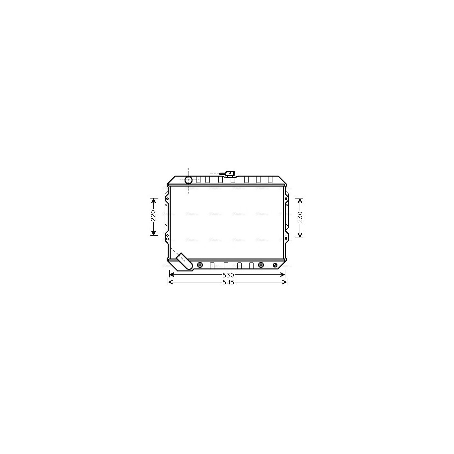 Radiator - Engine Cooling - AVA MTA2089