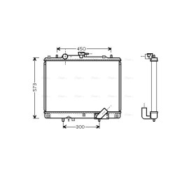 Radiator - Engine Cooling - AVA MTA2162