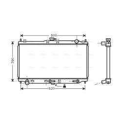 Radiator - Engine Cooling - AVA MZ2134