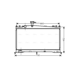 Radiator - Engine Cooling - AVA MZ2160