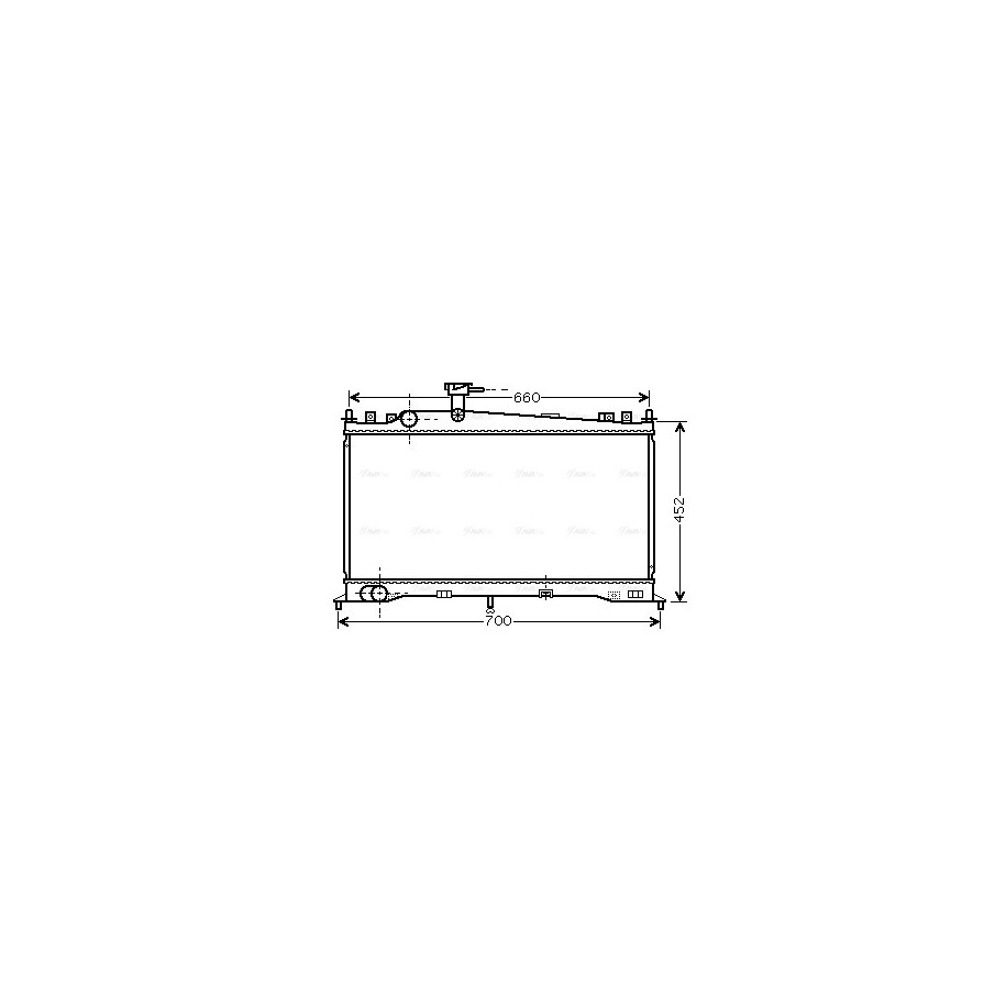 Radiator - Engine Cooling - AVA MZ2160