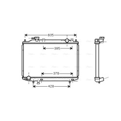 Radiator - Engine Cooling - AVA MZ2171