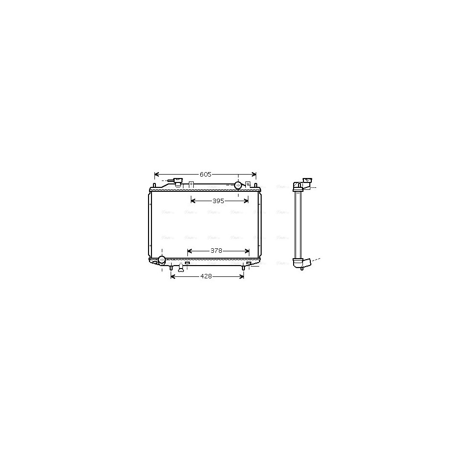 Radiator - Engine Cooling - AVA MZ2171