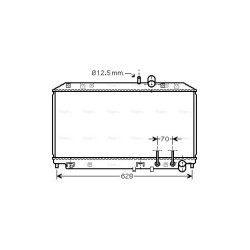 Radiator - Engine Cooling - AVA MZ2177