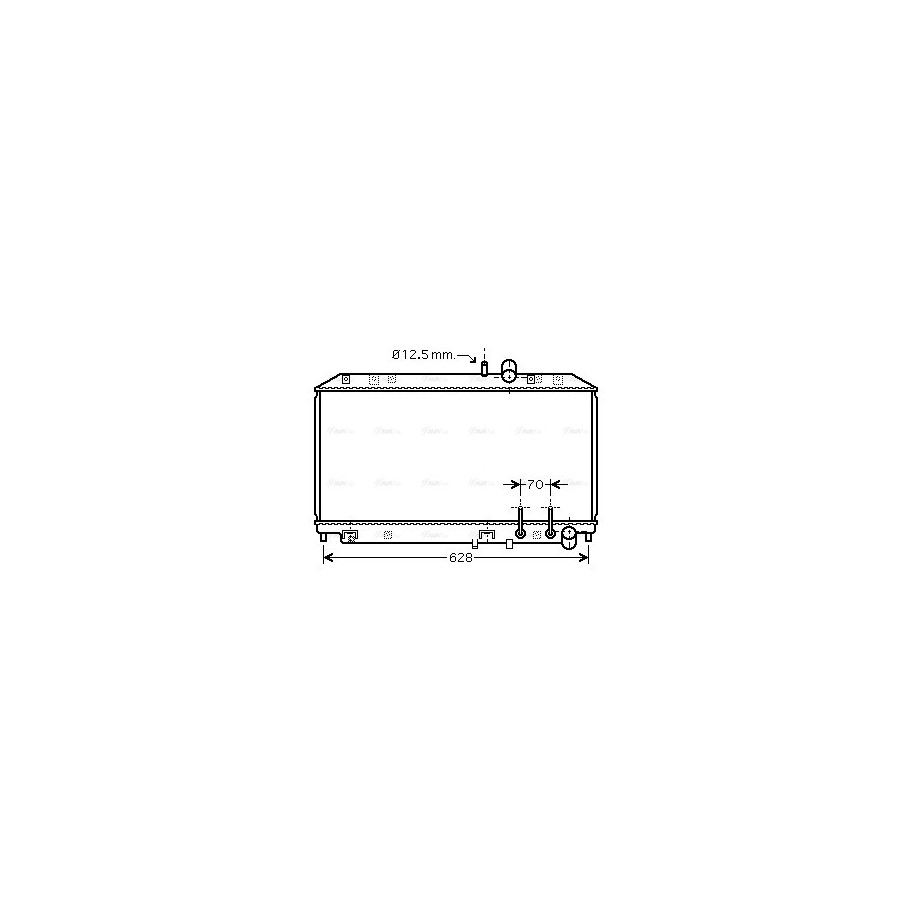 Radiator - Engine Cooling - AVA MZ2177