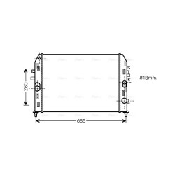 Radiator - Engine Cooling - AVA MZ2205