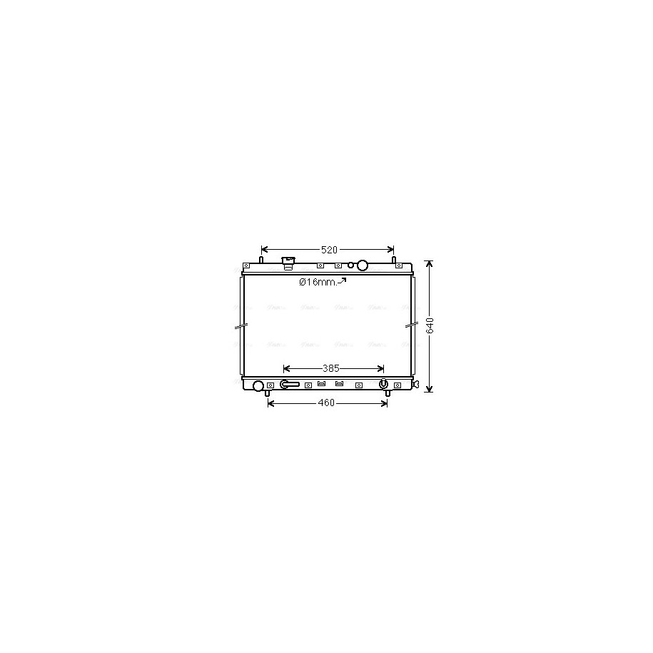Radiator - Engine Cooling - AVA MZ2211