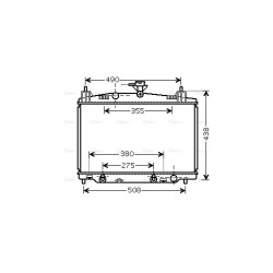 Radiator - Engine Cooling - AVA MZ2212