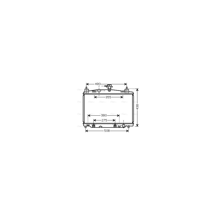Radiator - Engine Cooling - AVA MZ2212