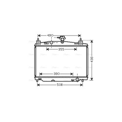 Radiator - Engine Cooling - AVA MZ2213
