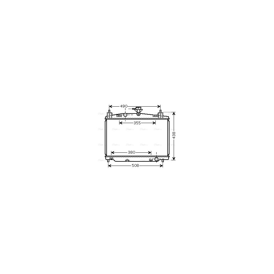 Radiator - Engine Cooling - AVA MZ2213