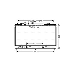 Radiator - Engine Cooling - AVA MZ2223