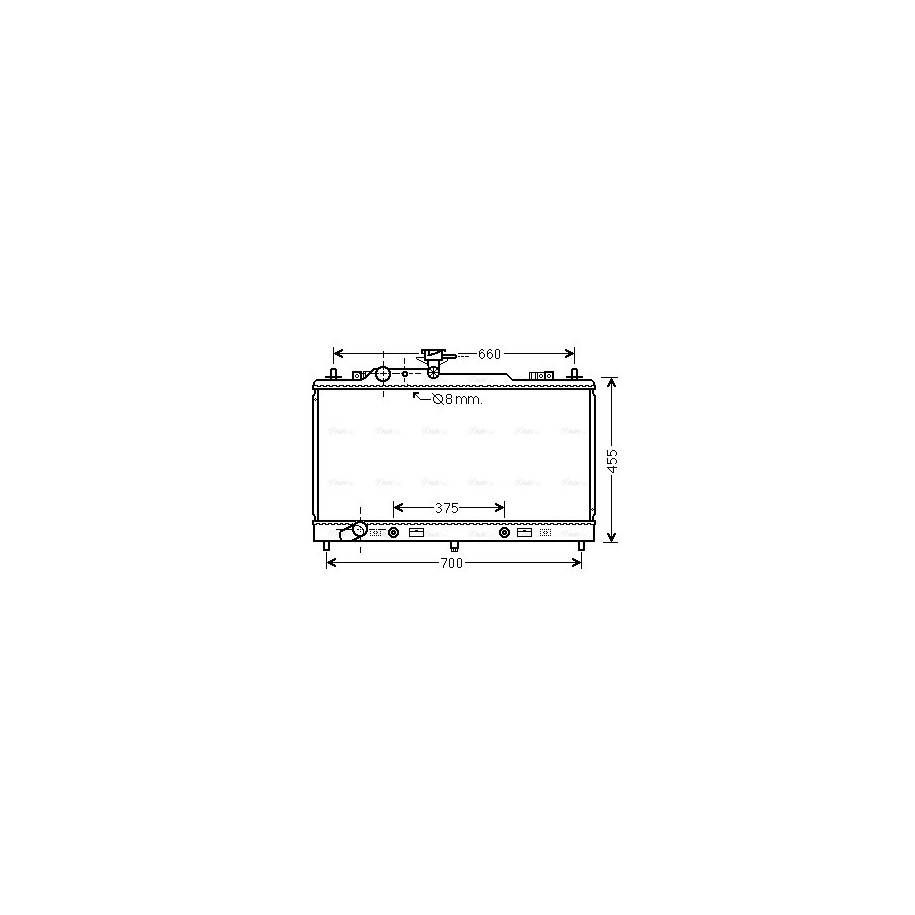 Radiator - Engine Cooling - AVA MZ2223