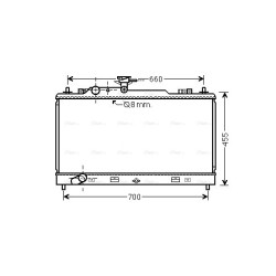 Radiator - Engine Cooling - AVA MZ2227