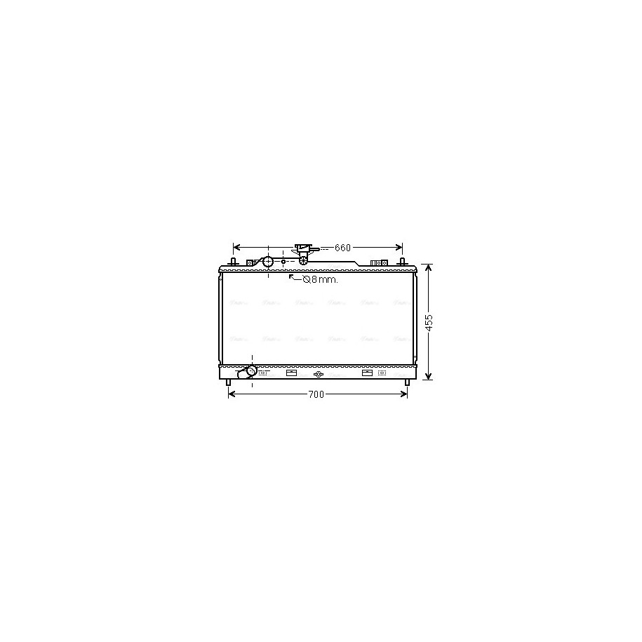 Radiator - Engine Cooling - AVA MZ2227
