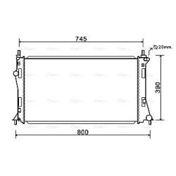Radiator - Engine Cooling - AVA MZ2249