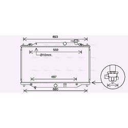 Radiator - Engine Cooling - AVA MZ2269