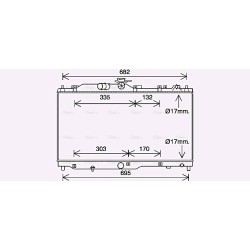 Radiator - Engine Cooling - AVA MZ2285