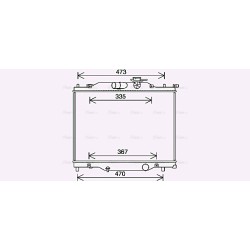 Radiator - Engine Cooling - AVA MZ2286
