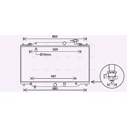 Radiator - Engine Cooling - AVA MZ2287