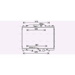 Radiator - Engine Cooling - AVA MZ2291