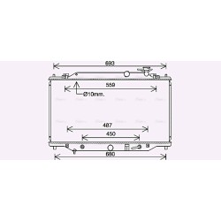 Radiator - Engine Cooling - AVA MZ2292