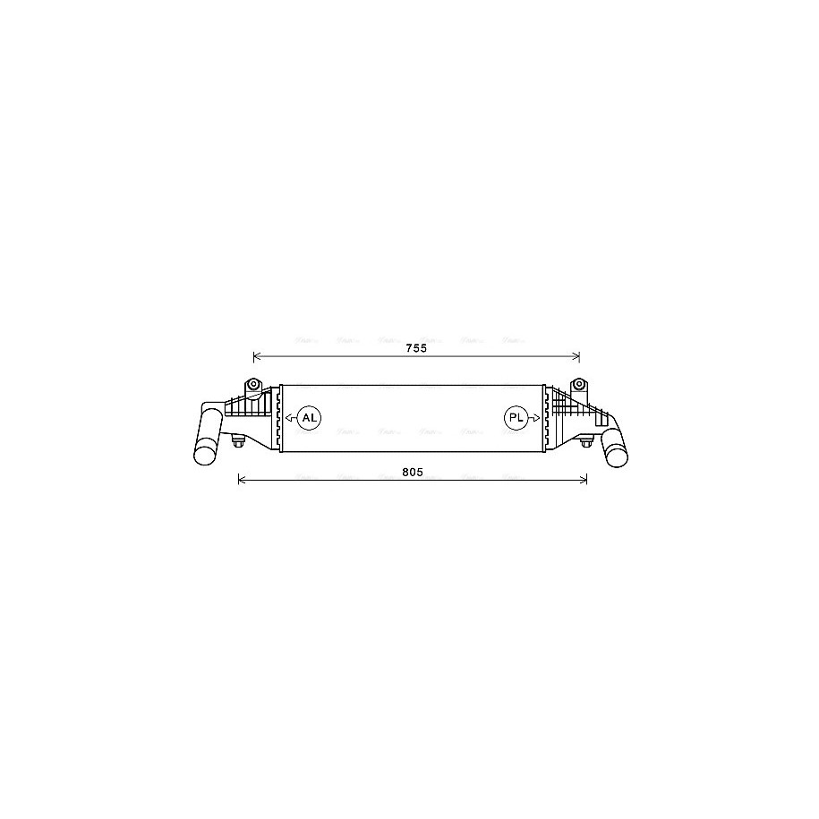 Intercooler - AVA MZ4267