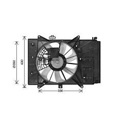 Radiator Fan - AVA MZ7555