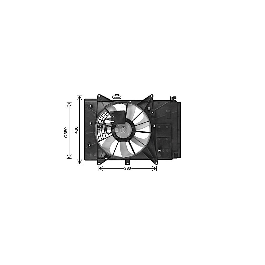 Radiator Fan - AVA MZ7555