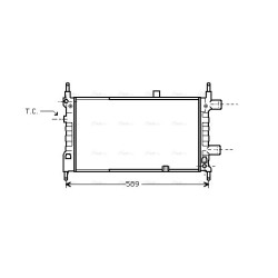 Radiator - Engine Cooling - AVA OL2068