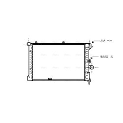 Radiator - Engine Cooling - AVA OL2168