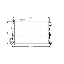 Radiator - Engine Cooling - AVA OL2338