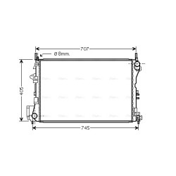 Radiator - Engine Cooling - AVA OL2339