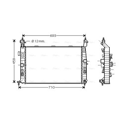 Radiator - Engine Cooling - AVA OL2345