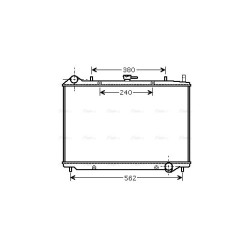 Radiator - Engine Cooling - AVA OL2456