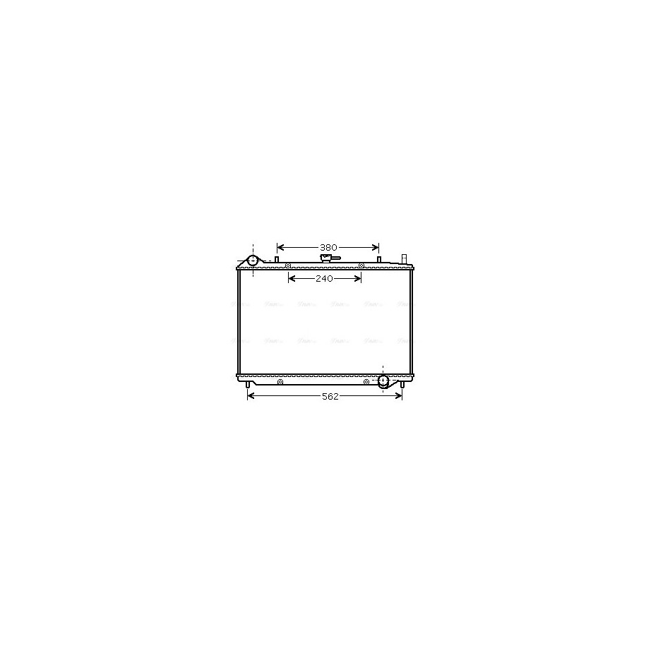 Radiator - Engine Cooling - AVA OL2456