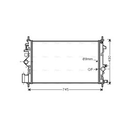 Radiator - Engine Cooling - AVA OL2468