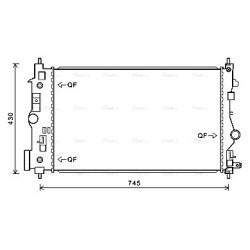 Radiator - Engine Cooling - AVA OL2547