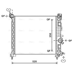 Radiator - Engine Cooling - AVA OL2567