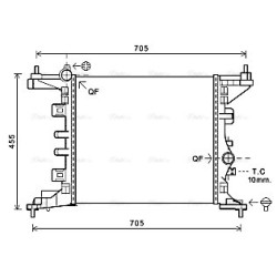 Radiator - Engine Cooling - AVA OL2568