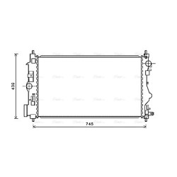 Radiator - Engine Cooling - AVA OL2599