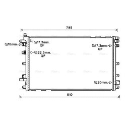 Battery Cooling Radiator - AVA OL2653