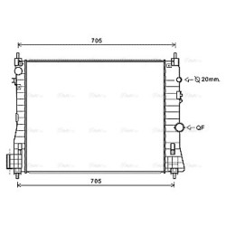 Radiator - Engine Cooling - AVA OL2665