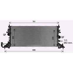 Radiator - Engine Cooling - AVA OL2703