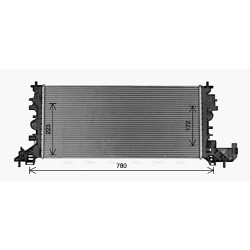 Radiator - Engine Cooling - AVA OL2703