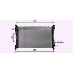 Radiator - Engine Cooling - AVA OL2721