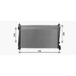 Radiator - Engine Cooling - AVA OL2721