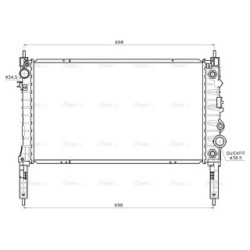 Radiator - Engine Cooling - AVA OL2747